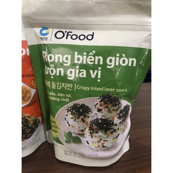 Rong biển trộn cơm Ofood - Rong biển ăn liền rắc cơm Ofood - Miwon 4 vị Truyền thống, Khô gà và Hải sản, Óc Chó 30g