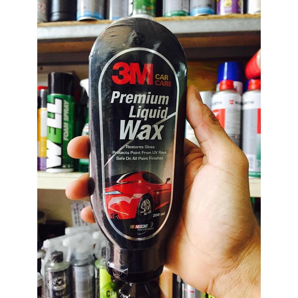 [3M USA] Dung dịch làm tăng độ bóng, bảo vệ màng sơn xe bước 3 - 3M Car Care Premium Liquid Wax 05952 (200ml) - deblur