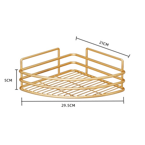 Kệ góc dán tường bằng thép không rỉ siêu chắc trong nhà bếp nhà tắm