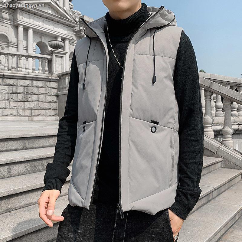 Áo khoác phao ghi lê size lớn thời trang Hàn Quốc nam tính