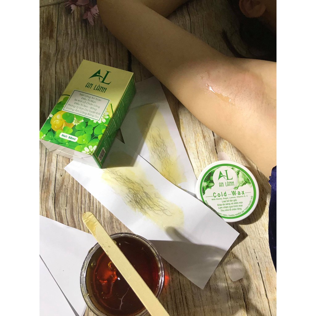 Wax tẩy lông An Lành 100% thiên nhiên (TẶNG 50 giấy và 2 que)