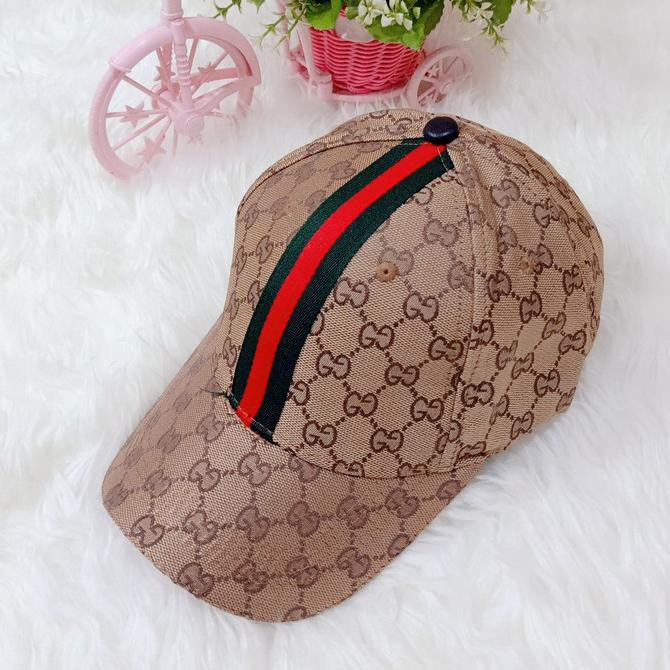 (Hàng Mới Về) Mũ Lưỡi Trai Gucci Màu Nâu Cho Nam Nữ