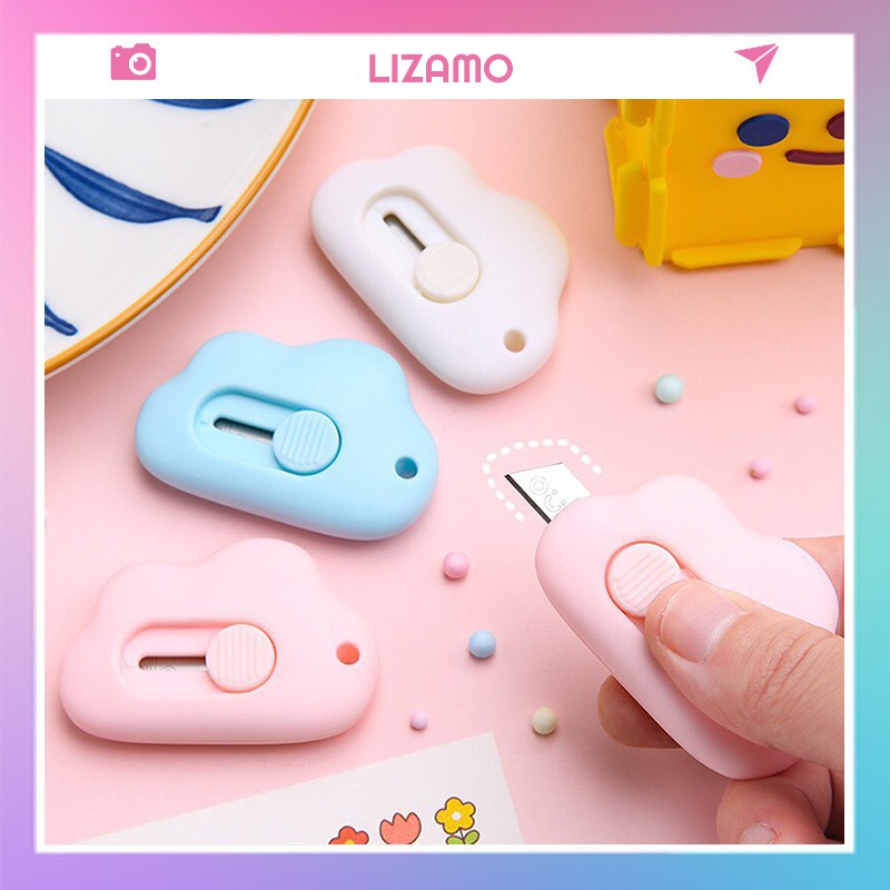 Dao rọc cắt giấy mini hình đám mây cute dễ thương cao cấp LIZAMO DRG49