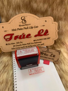 Dấu khắc tên shop Shiny