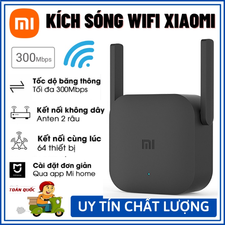 Kích sóng wifi xiaomi 2 râu repeater proMở rộng vùng phủ sóng đến hơn 20m, thiết kế nhỏ gọn - Bảo Hành 12 Tháng