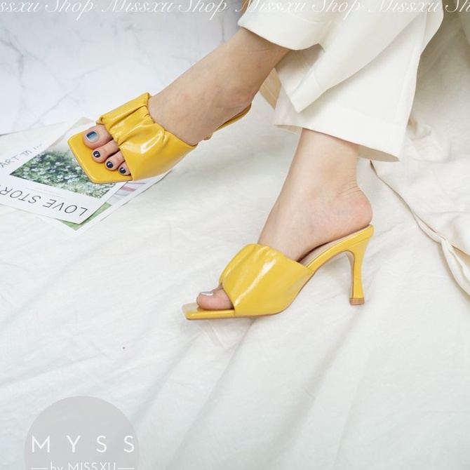 Giày guốc nữ quai nhúm gót nhọn 7cm thời trang MYSS - SU67