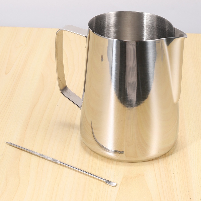Bình Tạo Bọt Sữa Pha Cà Phê Cappuccino Espresso Cầm Tay 900ml