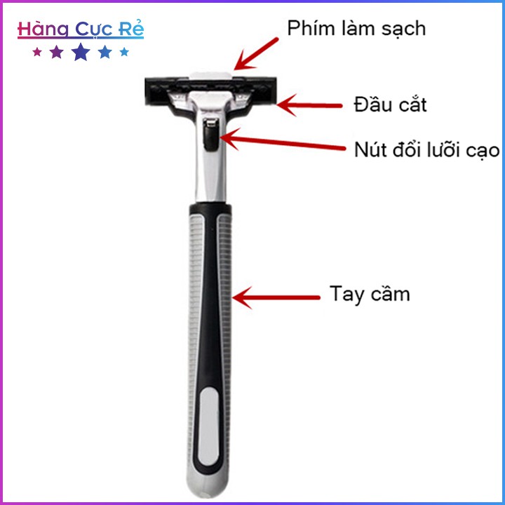 [Tặng Tuýp Kem Cạo Râu] Bộ Dao Cạo Râu Cao Cấp 38 Lưỡi Siêu Bén - Shop Hàng Cực Rẻ