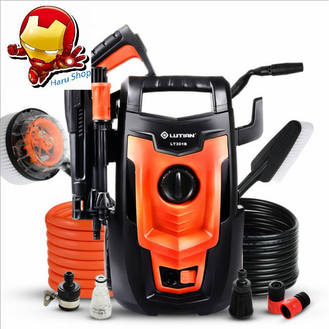 Máy rửa xe cao áp LUTIAN 301B công suất 1400W tặng kèm bình đựng bọt tuyết - HanruiOffical