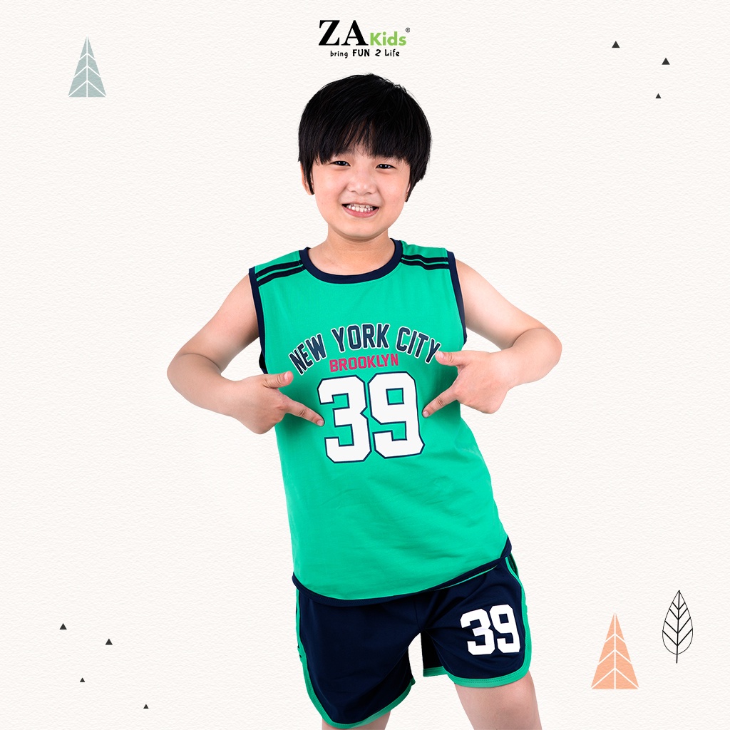 Bộ Quần Áo Thun Ngắn Tay Bé Trai  ZA KIDS ZA22172SN