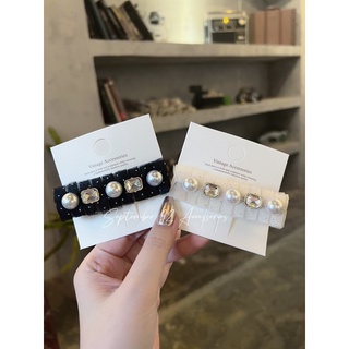 Kẹp tóc mái đính đá - bt13476