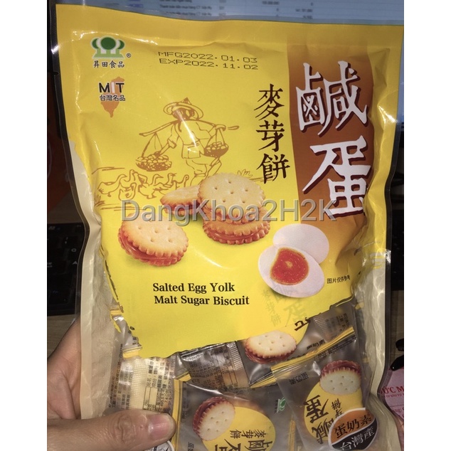 Bánh quy trứng muối Đài Loan . Hàng Loại 1 chuẩn Mit