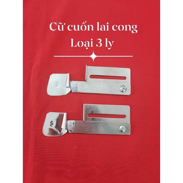 Cữ cuốn gấu áo đuôi tôm cong hàng loại 1