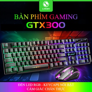 Bộ bàn phím + chuột gaming có dây đèn LED đa màu siêu đẹp, phong cách game thủ, kết nối USB - K1316