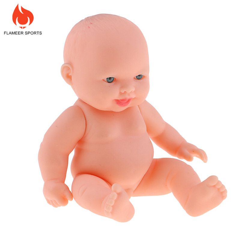 Flameer Sports Lifelike Newborn Boy Baby Doll Handmade Kids Birthday Gift Emulated Dolls