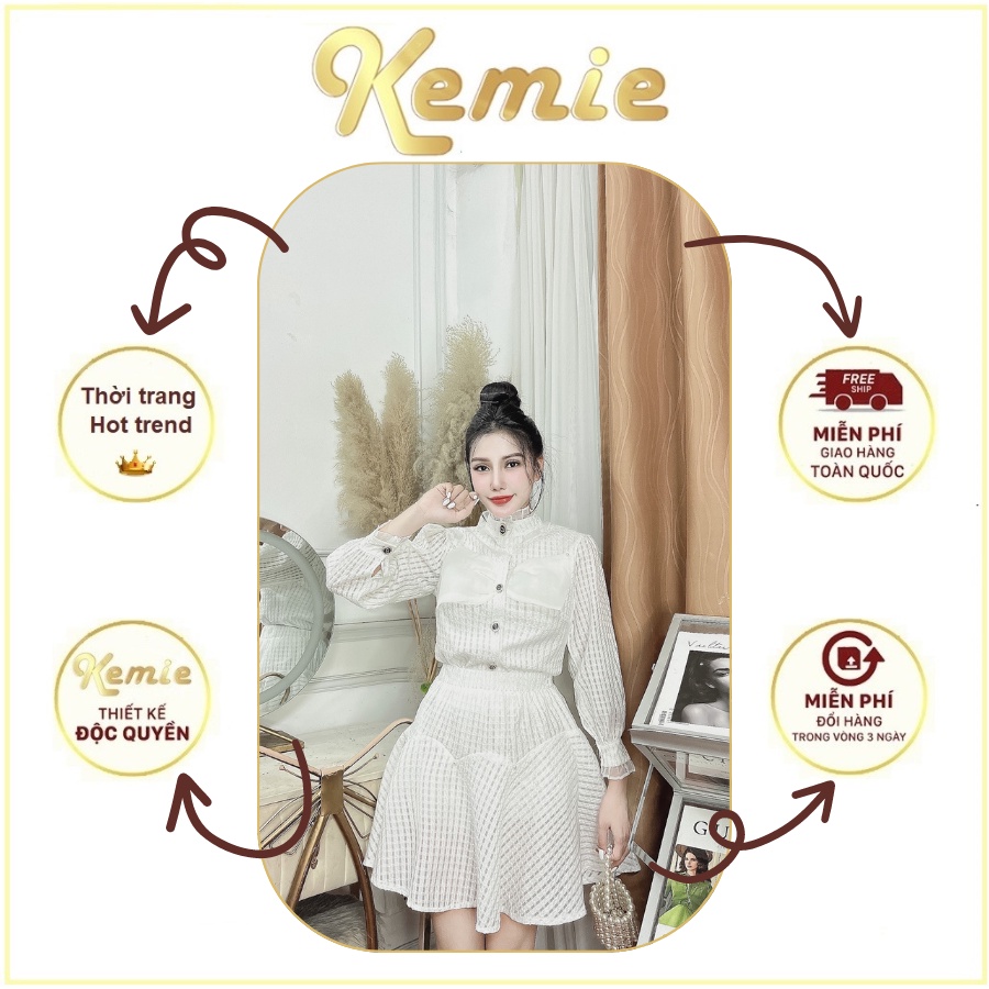 Set Áo Babydoll Thiết Kế NƠ Ngực Siêu Xinh Hàng 2 Lớp ,Sét Babydoll Tiêu Thư Hàn Quốc KEMIE SHOP