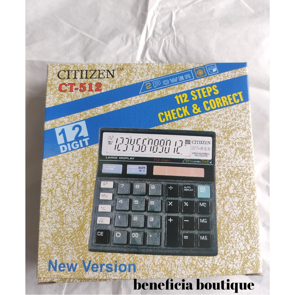 Citizen CT 512, Máy Tính 12 Chữ Số