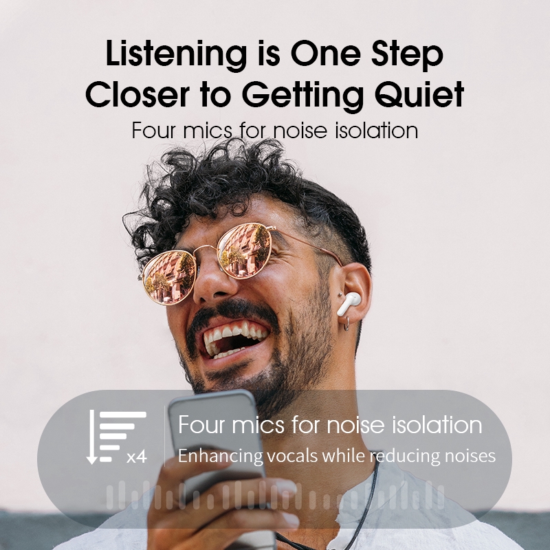 QCY T11 Bluetooth TWS Wireless Earphone with Mics Noise Isolation Quick Charge | BigBuy360 - bigbuy360.vn
