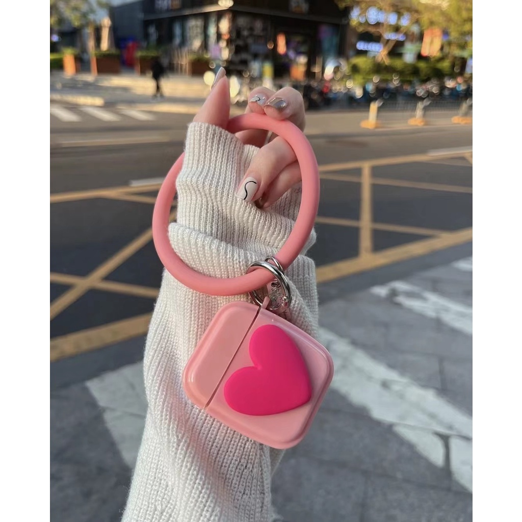 Vỏ Bảo Vệ Hộp Sạc Tai Nghe airpods 1/2 pro Bluetooth Bằng tpu Mềm Họa Tiết Hoạt Hình Gắn Dây Xích