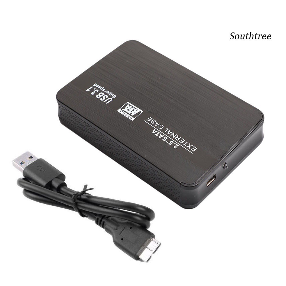 【Ready stock】Type-C USB 3.1 2.5inch SATA External SSD HDD Hard Disk Drive Case Adapter Box