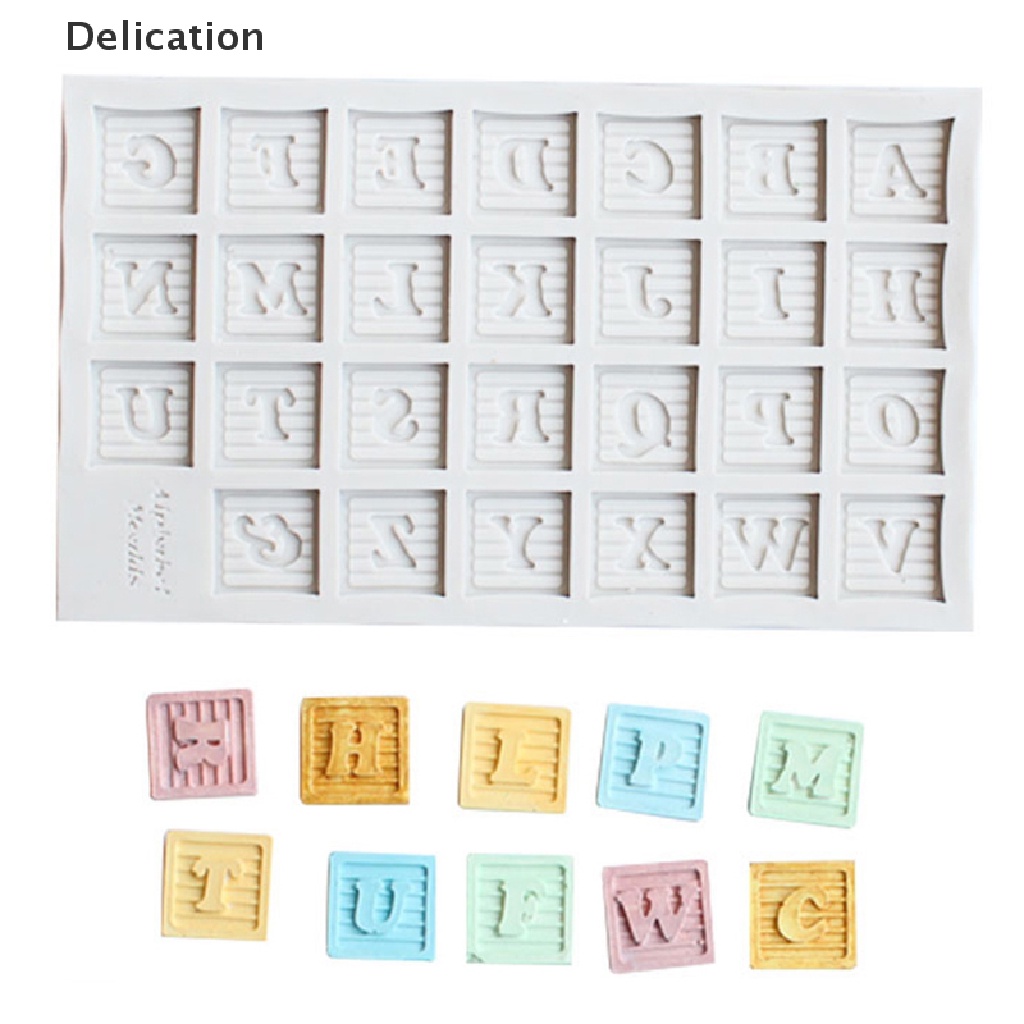 Khuôn làm bánh chất liệu silicon hình chữ cái