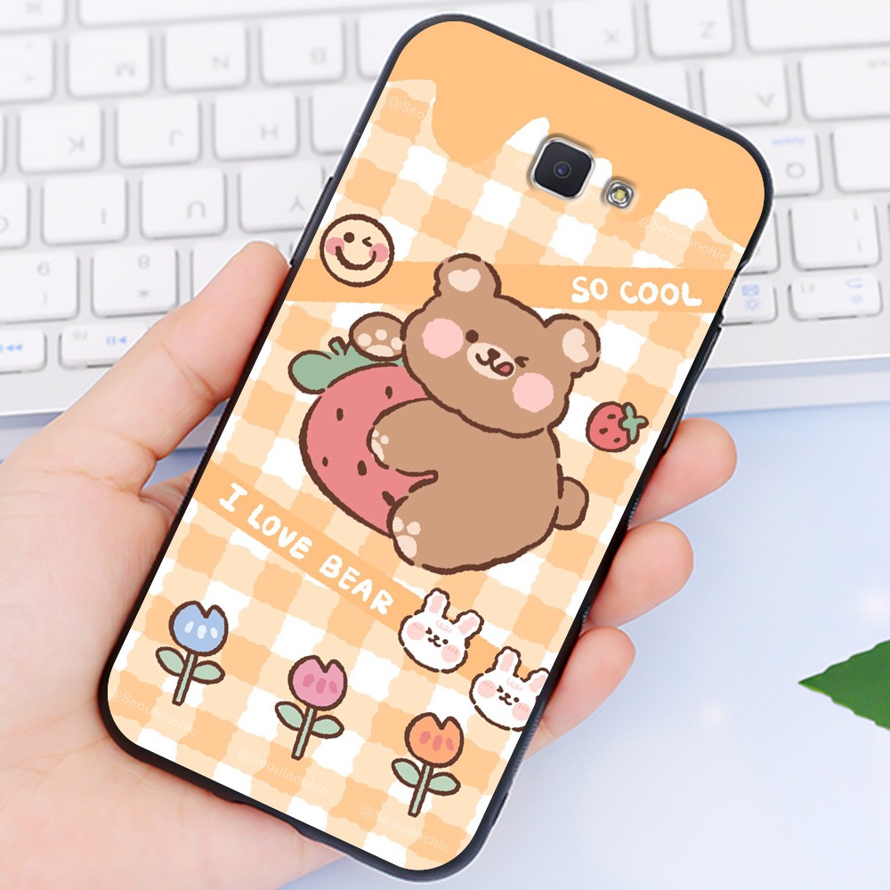 Ốp Samsung 😍 Ốp lưng Samsung J7 Prime J5 Prime J4 Prime Cute Bear nhựa cao cấp viền silicon