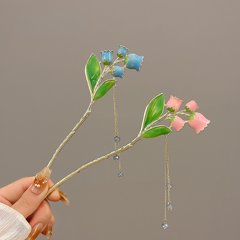 Trâm Cài Tóc Hình Hoa Tulip Phong Cách Trung Quốc Cổ Điển Cho Nữ