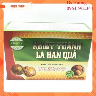 Viên ngậm ho khiết thanh la hán quả hộp 3 vỉ x 8 viên