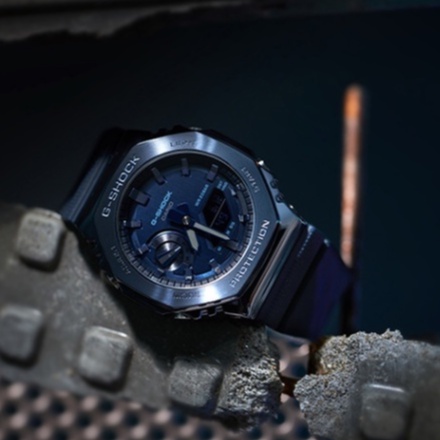 Đồng Hồ Thể Thao Chống Thấm Nước G-SHOCK GM-2100 GA Hình Bát Giác Trang Trại Oak