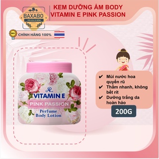 Kem dưỡng ẩm trắng da body hương nước hoa vitamin e aron thái lan-kem dưỡng pink passion