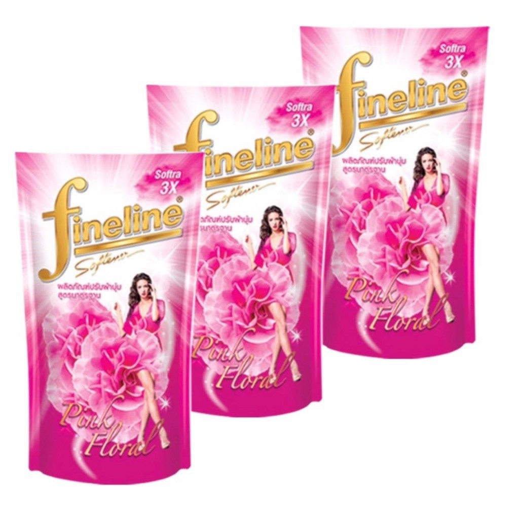 Nước Xả Vải Fineline Softener Pink Floral Thái Lan 580 ml