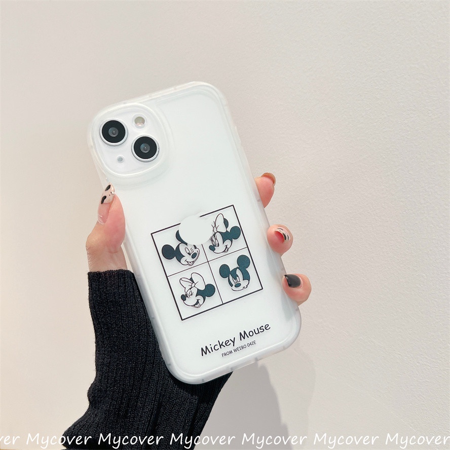 Ốp Điện Thoại Silicon Trong Suốt Họa Tiết Hoạt Hình Cho iPhone 13 12 11 Pro Max X Xr Xs 8 7 6 Plus SE 2020