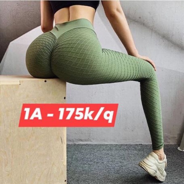 Quần chun mông tập gym yoga