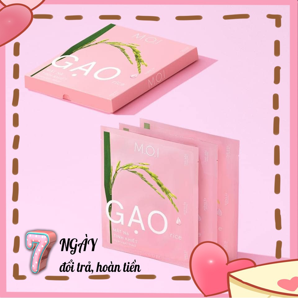 Mặt nạ gạo tinh khiết - Mặt nạ quốc dân - M.O.I Mosmetics Hồ Ngọc Hà