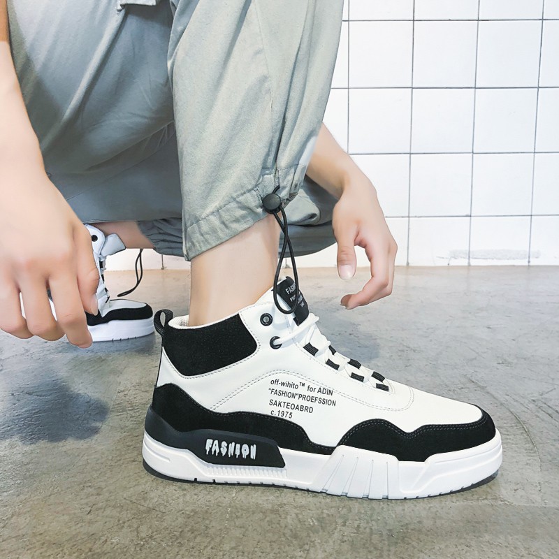 Giày thể thao cổ cao Sneaker nam G40 cao cấp hàng hiệu đẹp thời trang phong cách Hàn Quốc giá rẻ | BigBuy360 - bigbuy360.vn