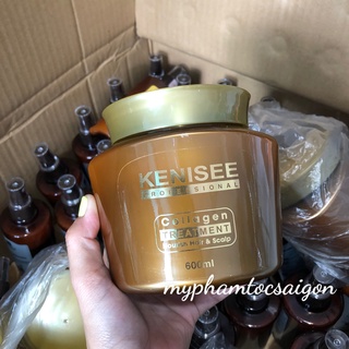 (CHÍNH HÃNG) Hấp dầu Collagen Phục hồi tóc KENISEE 500ml