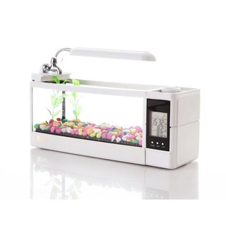 BỂ CÁ MINI CÓ ĐỒNG HỒ ĐỂ BÀN JENECA TG-03/03M