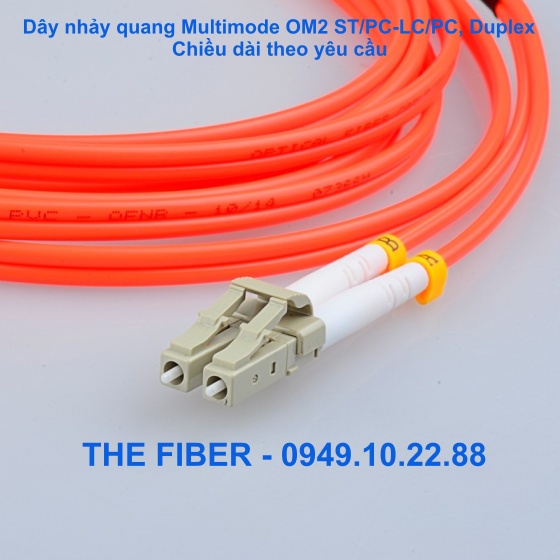 Dây nhảy quang Multimode ST/PC-LC/PC dài 1M/3M/5M/7M/10M, Duplex
