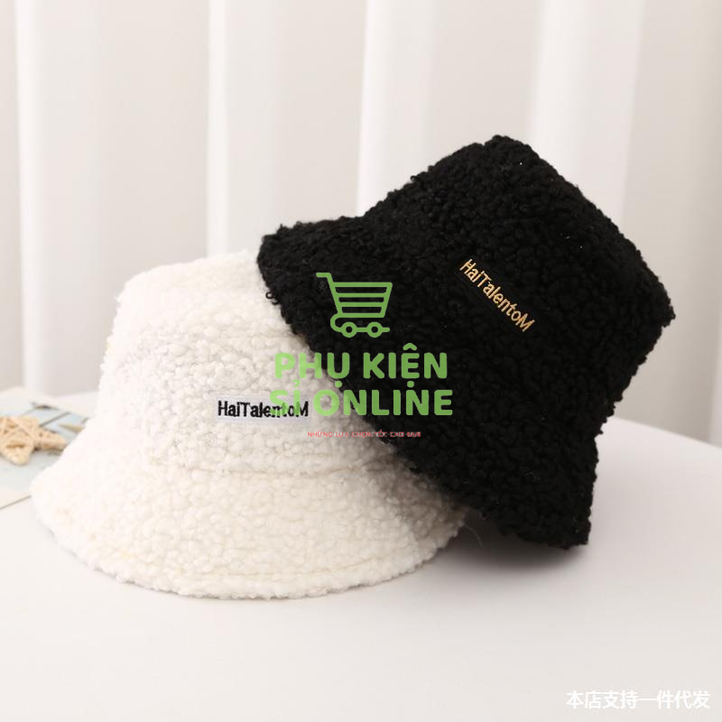 Nón tai bèo len lông cừu/ Mũ bucket lông cừu mùa đông cho các nàng tỏa sáng Store4girls
