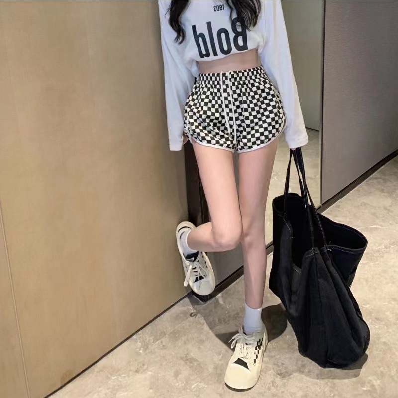 Quần Dài Lưng Cao Kẻ Sọc Ca Rô Thiết Kế Mới Trẻ Trung