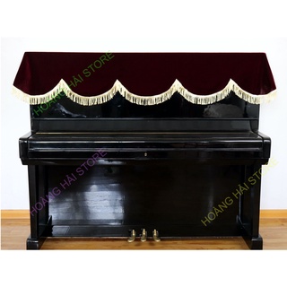 khăn phủ đàn piano cơ, đàn piano điện tử 88 phím chất nhung mịn chống bụi chống xước đàn