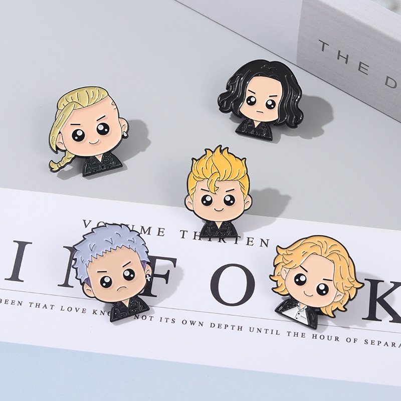 Ghim Cài Áo Kim Loại Phong Cách Anime Revengers Sano Manjiro