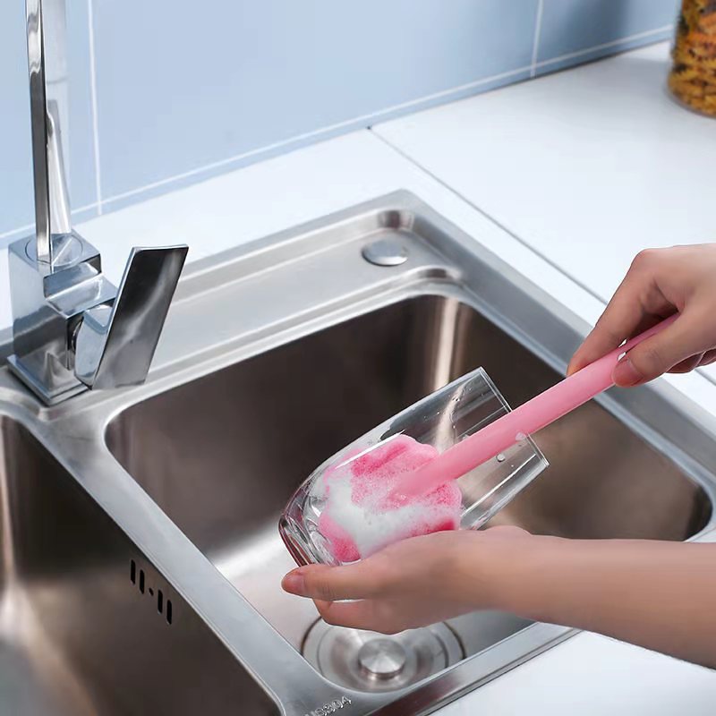 Bàn Chải Vệ Sinh Ly Cốc Có Tay Cầm Dài Tiện Dụng