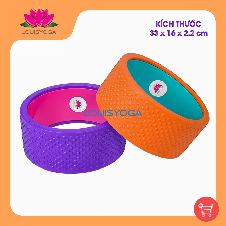 Vòng tập yoga,vòng tập gym gai cao cấp nhiều màu 16*33 cm - Vòng tập yoga thể thao thể hình cao cấp,thư giãn, mở vai