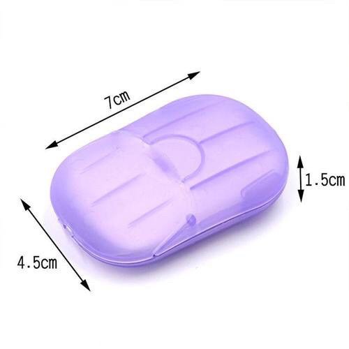 Xà Phòng Giấy Du Lịch 1 Lần, Xà Bông Giấy Rửa Tay Tránh Dịch Nhỏ Gọn Dễ Mang Theo