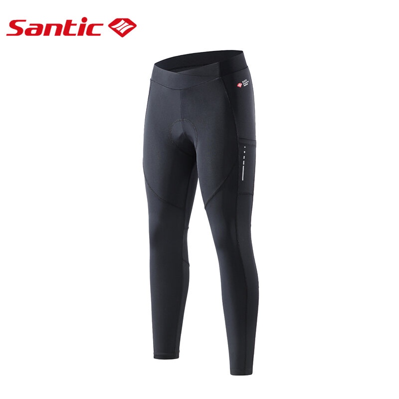 Santic Quần Thể Thao 4D Phản Quang Chuyên Dụng Cho Nữ Chạy Xe Đạp K9LD021
