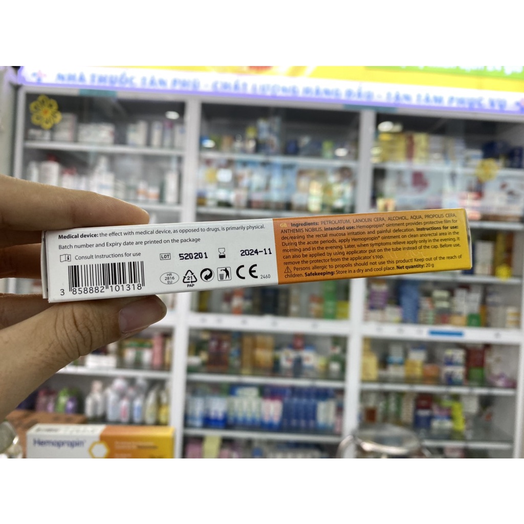 - HEMOPROPIN Tuýp 20gram - Giảm các triệu chứng hết lo trĩ