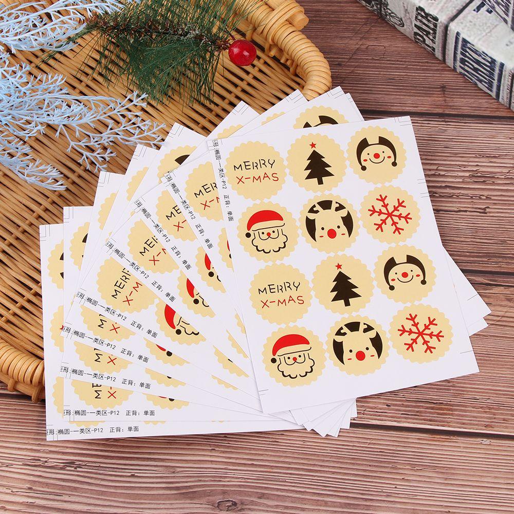 Sticker Dán Niêm Phong Trang Trí Bánh DIY Hình Bông Tuyết