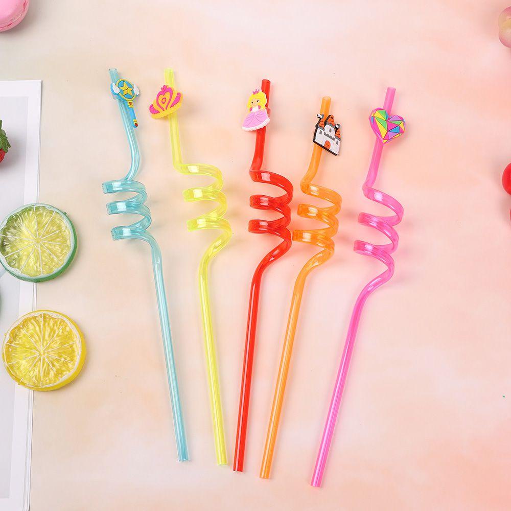 FAY Ống Hút Họa Tiết Hoạt Hình Dễ Thương Có Thể Tái Sử Dụng