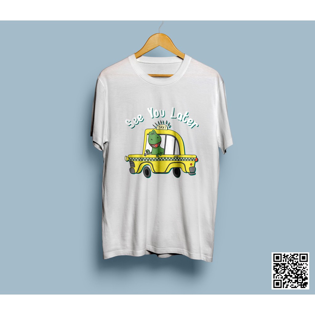 Áo Thun Cao Cấp Hoạt Hình - Khủng Long - Dinosaur - See you later - Unisex
